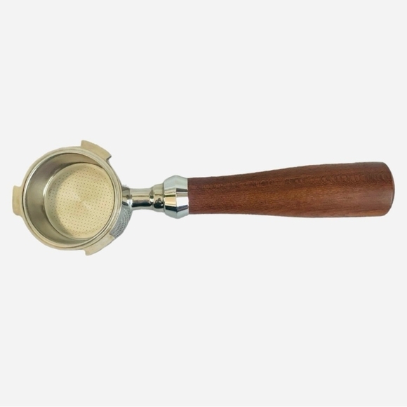 NIB COFFEE Portafilter Wood Handle Espresso Coffee Bottomless Filter Holder - Picture 6 of 6